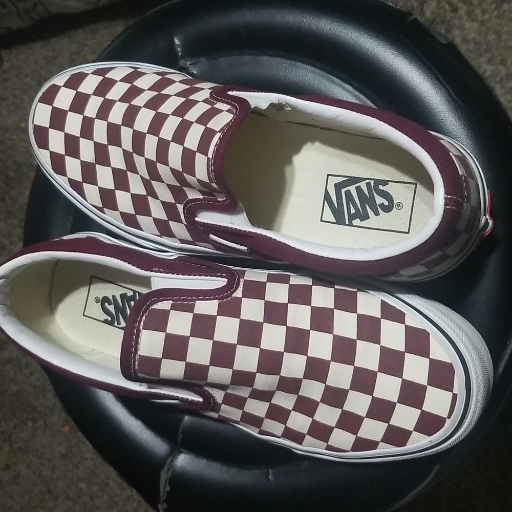 Slip on Vans like new women's 9 men 7.5